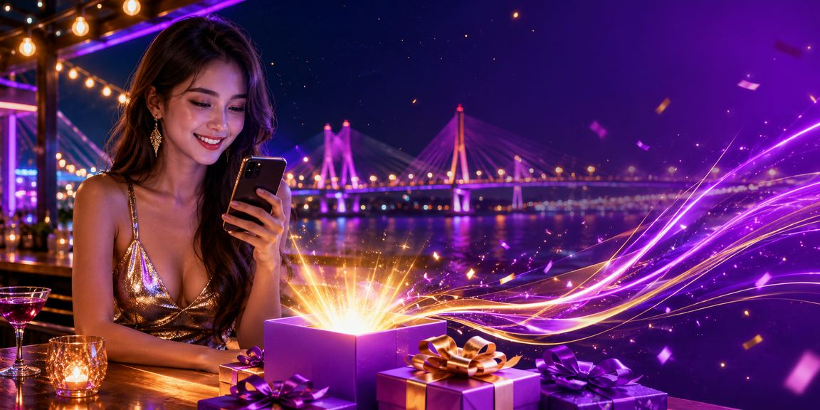 Người dùng tại Cần Thơ nạp tiền VIP và nhận thưởng bên bờ sông